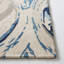 Tapis bleu / gris en laine / coton touffeté à la main Soho-647791983