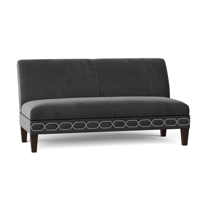 Pierce Linen and Cotton Loveseat, Aubrey Midnight