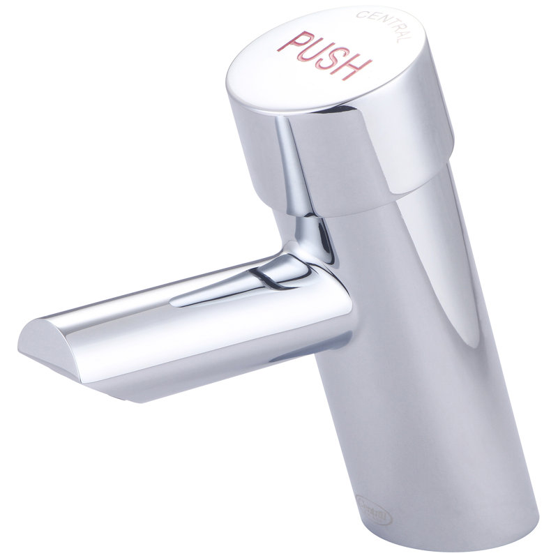 Indicateur d'eau chaude en laiton 0357H Central,  Chrome