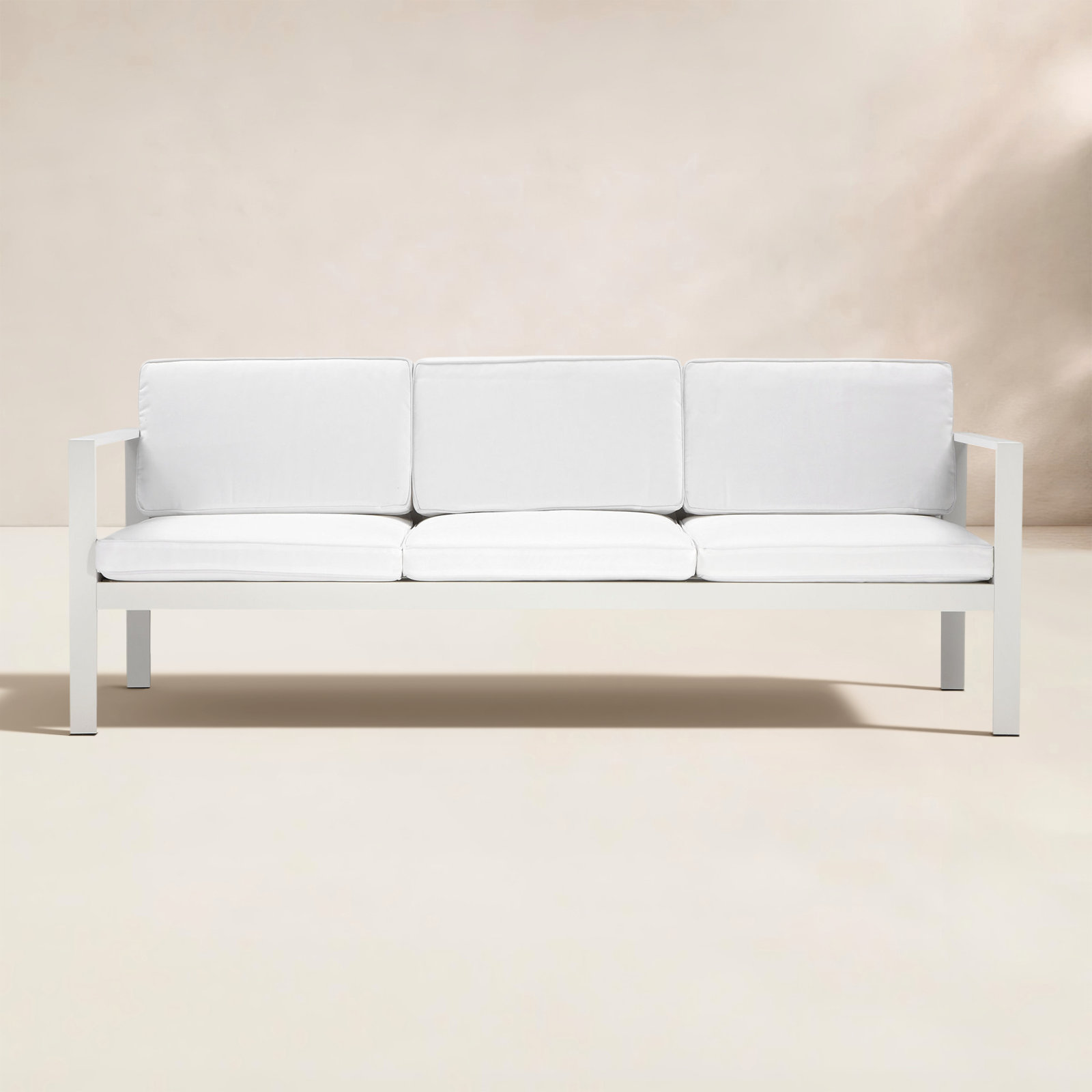 Karen 79" Patio Sofa, White