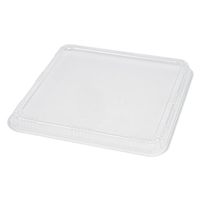 Restaurantware-LIDS ONLY: 10 x 10 x 0.9 Inch Clear Lids For Bento Boxes, 100 Disposable Container Lids - Bento Boxes Sold Separately, Tight Seal, Clear Plastic Lids, Ideal For Take Out