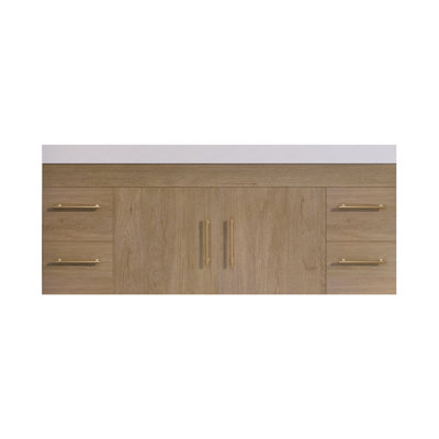 70.88'' Double Bathroom Vanity with Acrylic Top