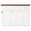 Lit escamotable simple avec 3 tiroirs, blanc