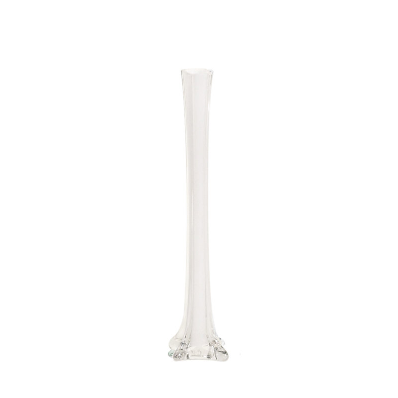 Vase de table Shadle, H 16 po x l 3 po x P 3 po, Blanc