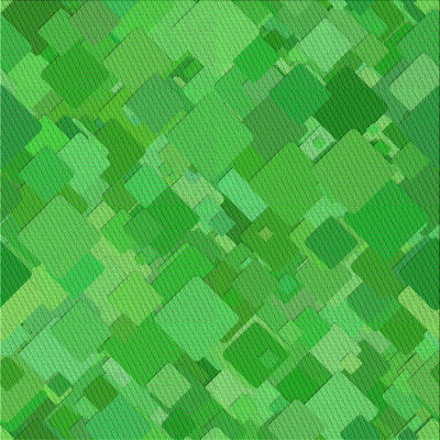 Tapis à motif géométrique vert