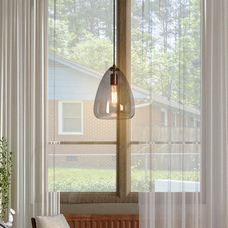 Ahlanni 1 - Light 8.5" W Dome Kitchen Island Pendant Light