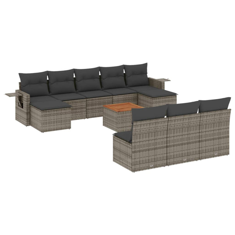  Garden Sofa Set Grey, Gray, Dark Gray