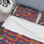 Camouflage multicolore et orange tendance - ensemble de housse de couette abstrait - microfibre de polyester-120180974
