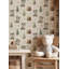 Papier peint fantaisiste loup amovible-364261025