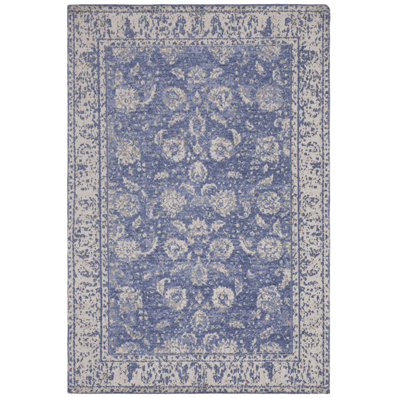 Tapis bleu / gris HuneyCutt, Rectangle 2 pi x 5 pi