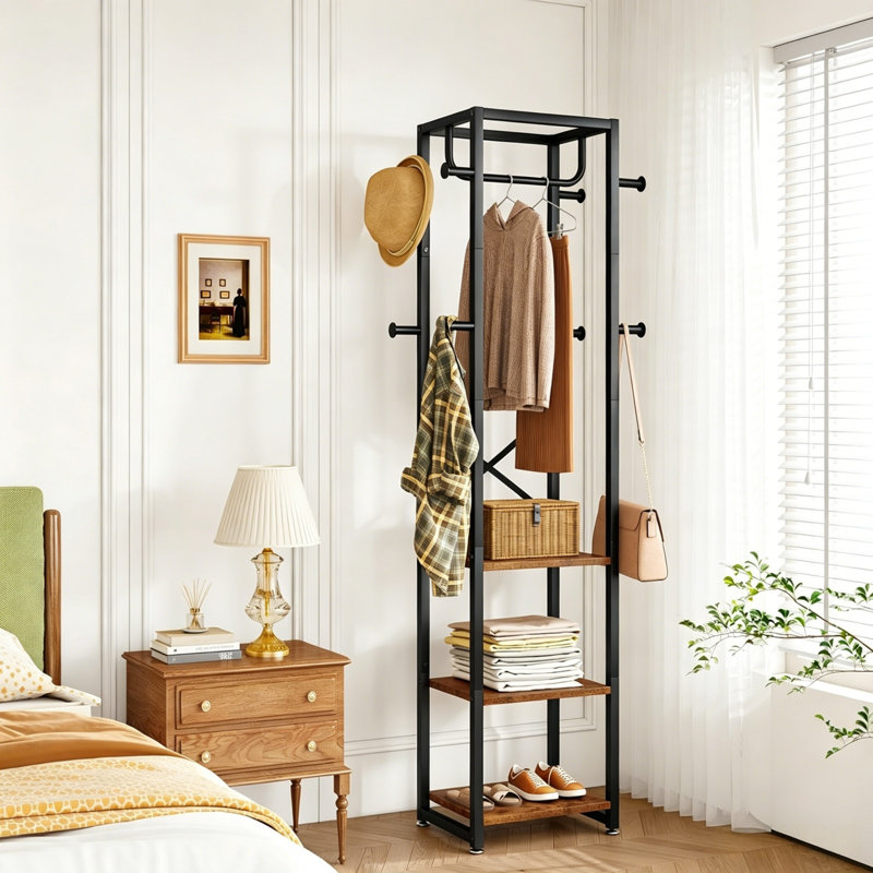 Freestanding 8 - Hook Coat Rack