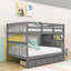 Lit superposé double en bois avec tablettes Harolene Kids-105557142