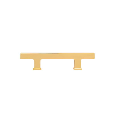 SoHo 76mm Center to Center Polished Gold Bar Pull