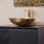 Lavabo de salle de bain ovale Luxury