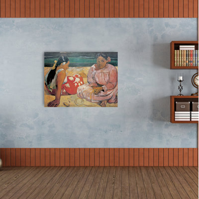 Tahiti Fammes by Gauguin - Single Picture Frame Print on MDF