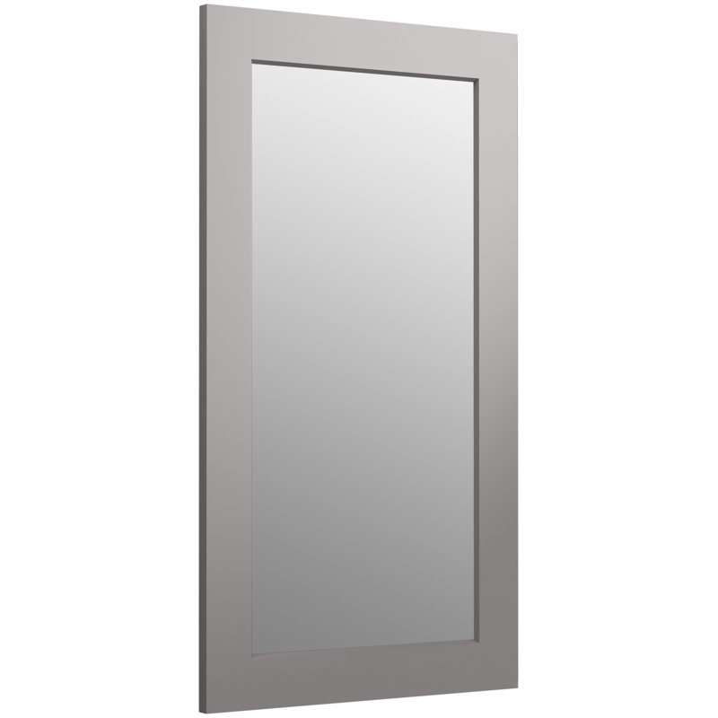 Poplin/Marabou Bathroom/Vanity Mirror, Mohair Grey