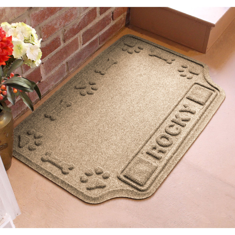 Paws and Bones Indoor Outdoor WaterHog Personalized Pet Mat