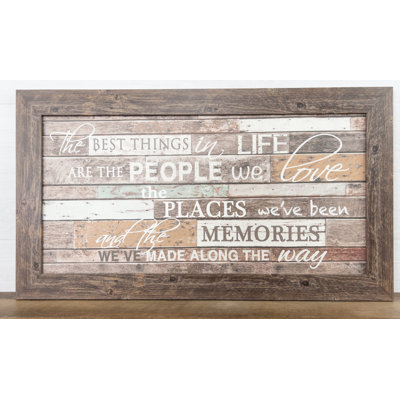 Hinderliter Framed On MDF Textual Art