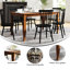 Solid Wood Commercial Grade Dining Table with Turned Legs-329998470-329998471