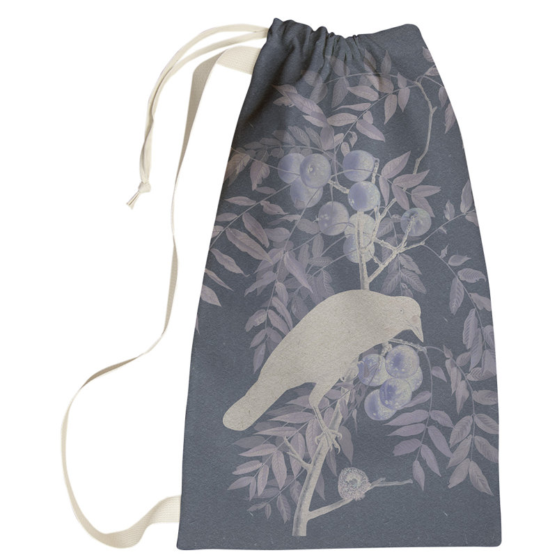 Sac à linge américain oiseau Maciejewski, Petit (H 64 po x l 20 po x P 1,5 po), Bleu marine