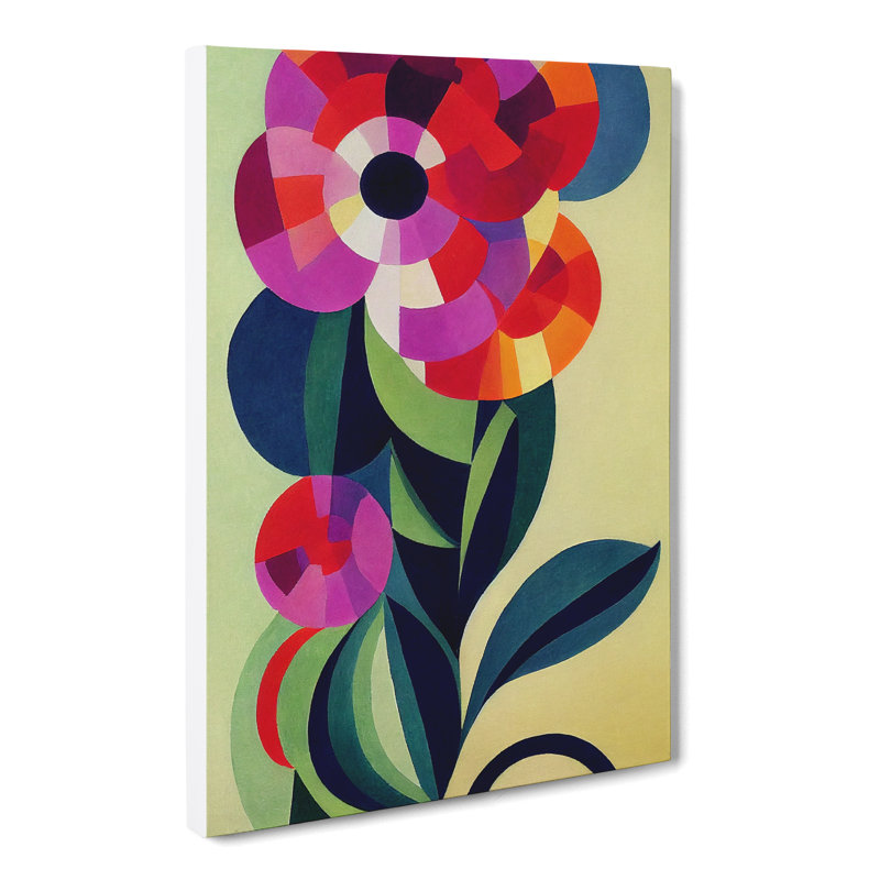 Boxgrove Hydrangea Abstract Flower - Wrapped Canvas Print, 50cm H x 35cm W x 3cm D