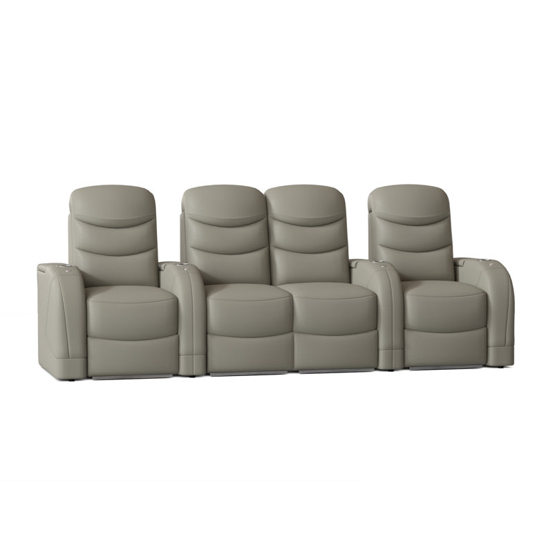 Rangée de cinéma maison Stealth HR Series (rangée de 4), Gris brume ultra