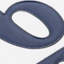 Sevillano 2.13" x 4.38" Ceramic Floral Address Number Wall Tile in White/Blue