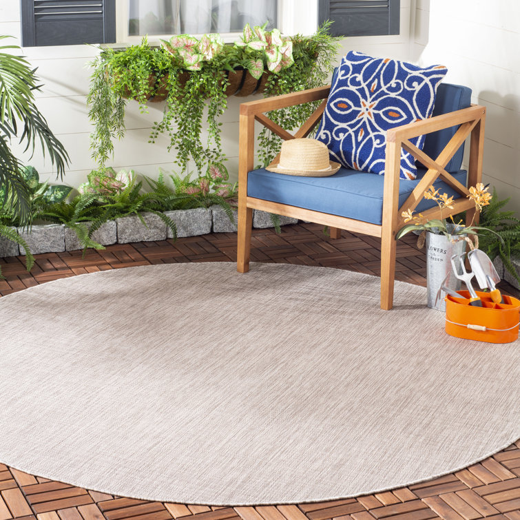 Arneshia Beige/Brown Indoor/Outdoor Area Rug
