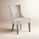 Ultra Upholstered Dining Chairs with High-Back Design and Solid Wood Legs