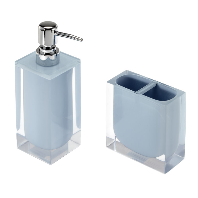 Iz Marina Blue Bath Bathroom Accessory Set