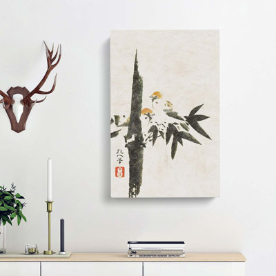 Two Birds by Sakai Hoitsu - Wrapped Canvas