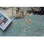 Picasso hand-knotted Wool/Silk Blue Area Rug-1365897191