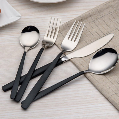 Mercer41 Ladeane Stainless Steel Flatware Set - Service for 4