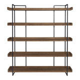 Berrien Solid Wood Etagere Bookcase