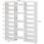 47.2" White 14-Tier Shoe Storage Cabinet