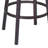 Akintunde Swivel Counter or Bar Height Armless Bar Stool in Auburn Bay with Brown Pu Upholstery-2044030164