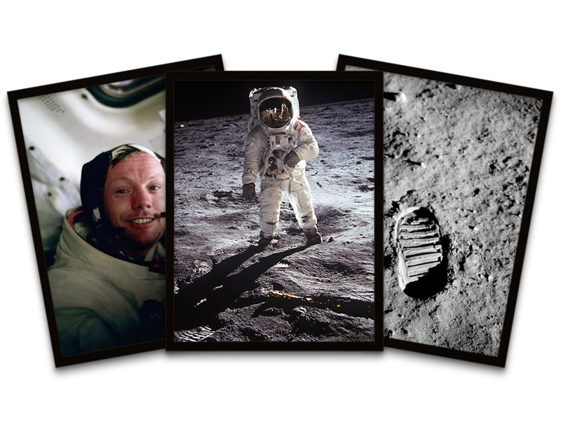 Nasa Apollo 11 Space Armstrong 50Th Anniversary - 3 Piece Print Set