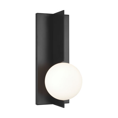 Orbel Single Light Glass Dimmable Corner Wall Light