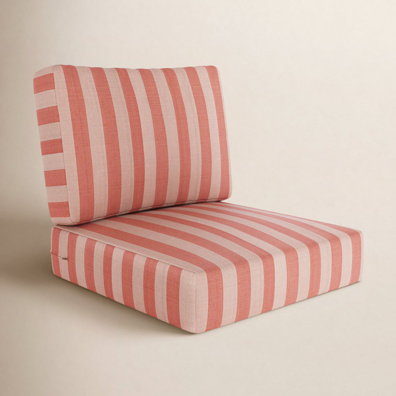 Coussin de chaise longue d'extérieur 25 po Lani, Sunbrella expressif rosé