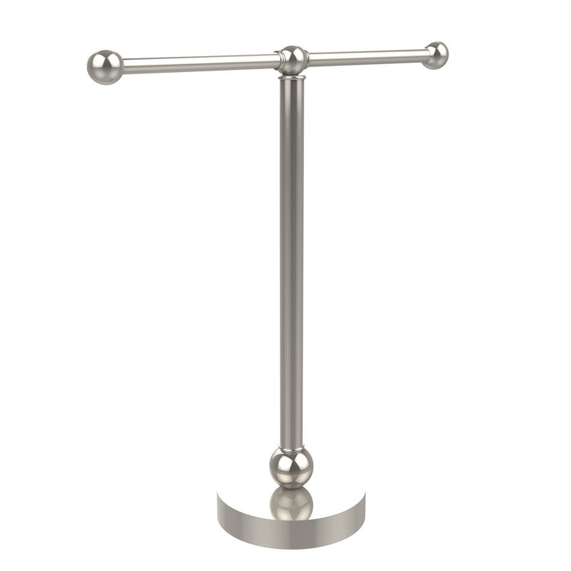 Porte-serviettes 2 comptoirs, Nickel poli