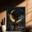 Art mural rétro noir marchant St. Reaper, impressions de style gothique foncé-1942640096
