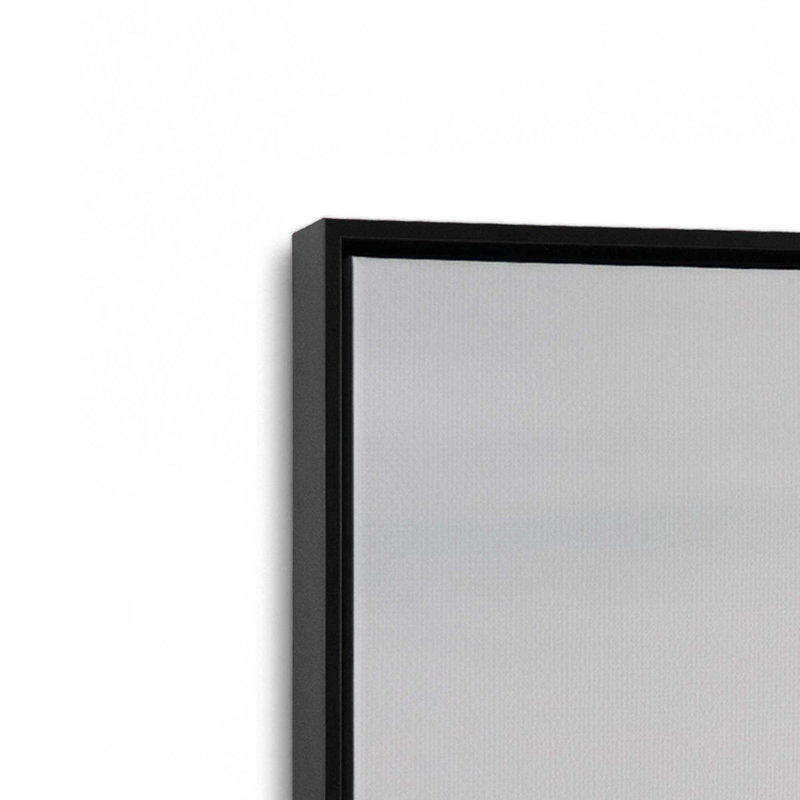 Impression sur toile Hush Evergreen III, Cadre flottant noir satiné, H 12,75 po x l 8,75 po x P 1,75 po