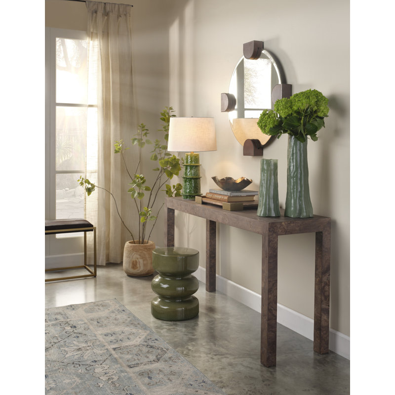 Saturn Ceramic Table Lamp with Linen Shade