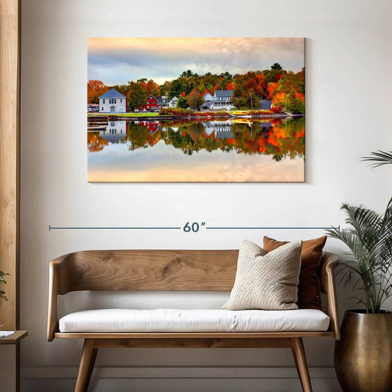 Couleurs d'automne du lac Moosehead, H 30 po x l 45 po