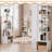5 Tier Rotating Bookshelf with Storage Cabinet, 360° Display Revolving Bookcase, Square Spinning Book Shelf Tower Organizer, Freestanding Wooden Bookshelves for Small Space, Bedroom Living Room (Grey)-1981086857-1981086859