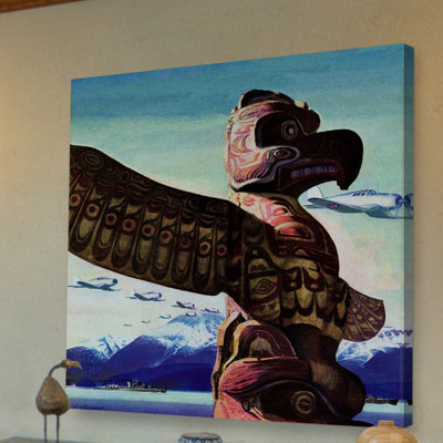 « totem mat », reproduction d’art sur toile tendue