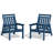 Set Of 2 Adjustable HDPE All Weather Outdoor Adirondack Chair-1070711735