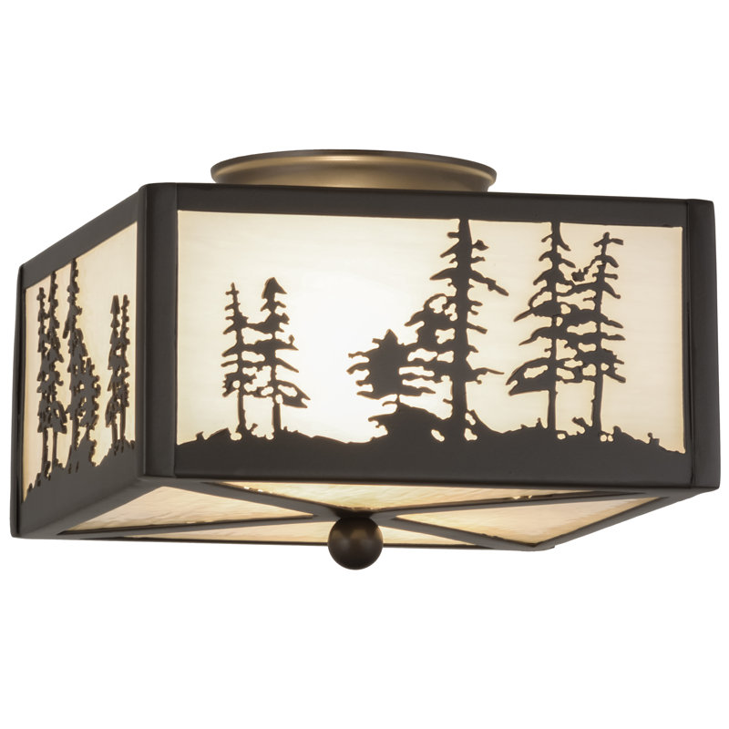 Glass Semi Flush Mount