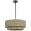 Luminaire suspendu en rotin naturel à 4 lumières Giancola