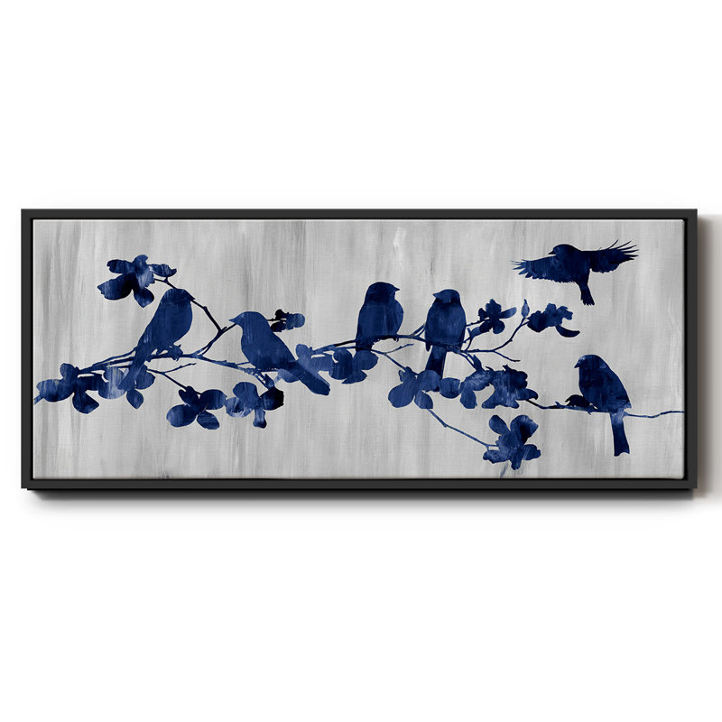 Indigo Hangout- Framed Canvas